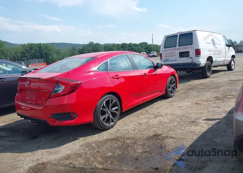 2020 Honda Civic Sport z USA, uszkodzony, nr VIN 2HGFC2F81LH581102